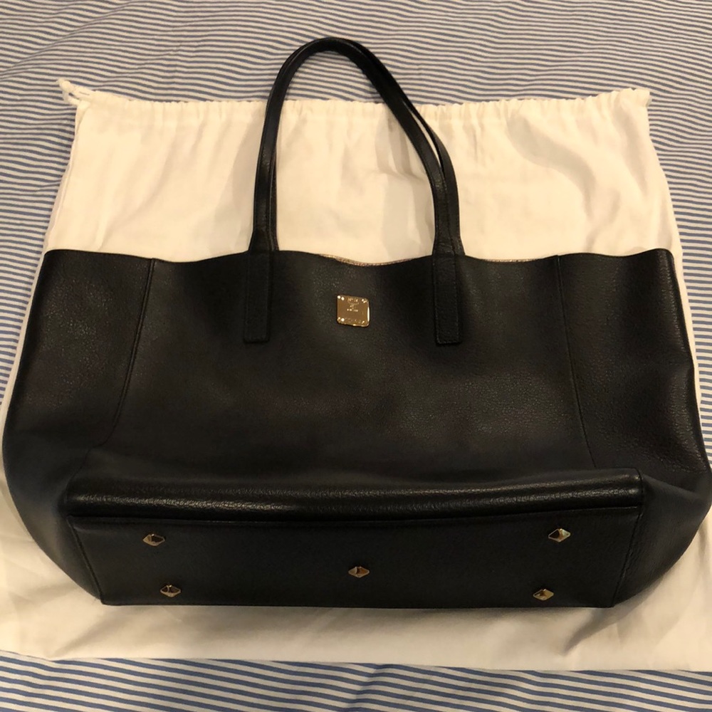 MCM Wandel leather shopper